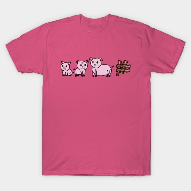 Lifecycle of Bacon T-Shirt by Monkey Punch